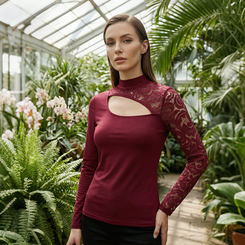 Top Tjara Encaje Cut Out
